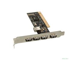 Exegate EX281227RUS Контроллер EXE-352 PCI v2.2, 4*USB2.0 ext. + 1*USB2.0 int., VIA Labs Chipset VT6212L