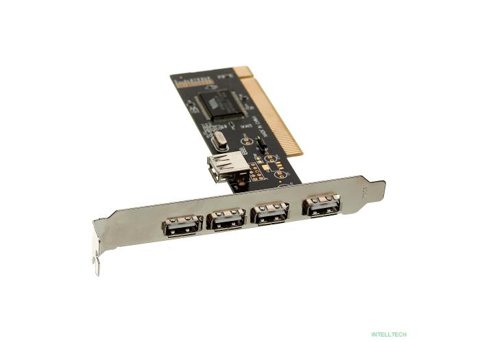 Exegate EX281227RUS Контроллер EXE-352 PCI v2.2, 4*USB2.0 ext. + 1*USB2.0 int., VIA Labs Chipset VT6212L