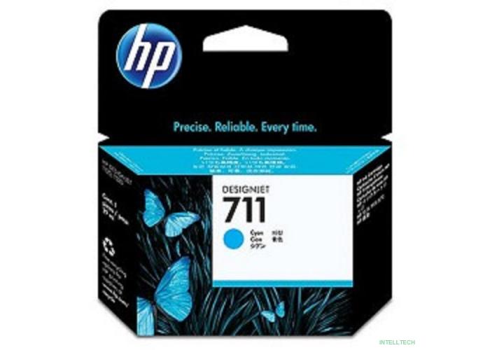 HP CZ130A Картридж №711, Cyan {Designjet T120/T520, Cyan (29ml)}