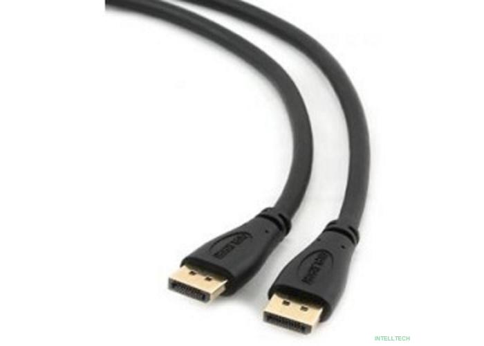 Кабель DisplayPort Gembird/Cablexpert, v1.2 (скорость передачи до 21.6Гбит/с), 1.8м, 20M/20M, черный, экран (CC-DP2-6)