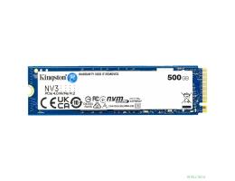 Kingston SSD NV3, 500GB, M.2(22x80mm), NVMe, PCIe 4.0 x4, 3D TLC SNV3S/500G