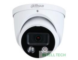 DAHUA DH-IPC-HDW3849HP-AS-PV-0280B-S4 Уличная турельная IP-видеокамера Full-color с ИИ и активным сдерживанием 8Мп, 1/2.8” CMOS, объектив 2.8мм, видеоаналитика, ИК 30м, LED 30м, IP67, корпус: металл