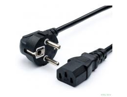 Bion Кабель питания 3м, евровилка с заземлением, 1мм, Schuko-C13, 16А, черный [BXP-PC-186-1-3M]