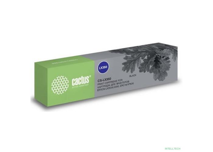Картридж матричный Cactus CS-LX350 черный для Epson LX350/LQ350/ERC19/VP80K