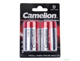 Camelion..LR20 Plus Alkaline BL-2 (LR20-BP2, батарейка,1.5В)  (2 шт. в уп-ке)