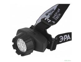ЭРА Б0031382 Фонарь налобный светодиодный GB-602 на батарейках яркий мощный 4 режима черный