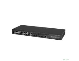 DAHUA DH-AS4300-24GT4GF 28-портовый управляемый коммутатор, уровень L2+, 24xRJ45 1Gb, 4xSFP 1Gb, коммутация 56 Гбит/с, MAC-таблица 8К