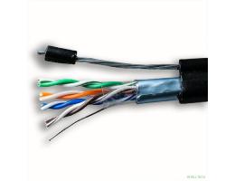 5bites Кабель FS5505-305CPE-M витая пара FTP/SOLID/5E/24AWG/COPPER/PE/BLACK/OUTDOOR/MESSENGER/DRUM/305M