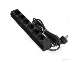 Exegate EX119393RUS Сетевой фильтр Exegate SP-6-3B (6 розеток, 3м, евровилка, черный)