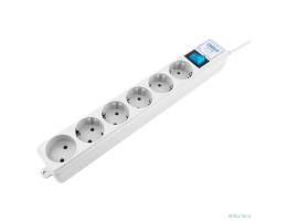 PowerCube PRO Фильтр-удлинитель (SPL(5+1)-16B-P-3М) 3.0 м, 6 розеток, 16А/3,5кВт, LC контур - подавление В/Ч помех