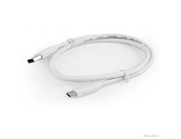 Bion Кабель  USB 3.0 AM to Type-C cable (AM/CM), 1 m, white. 5 Гбит/с .  3A (36W) [BXP-CCP-USB3-AMCM-1M-W]