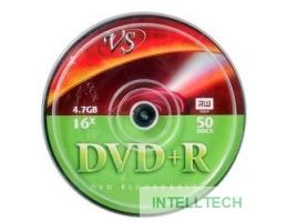Диски VS DVD+R 4.7Gb, 16x, Cake Box 50шт.(620472)