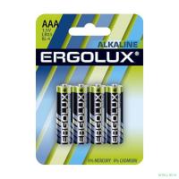 Ergolux  LR03 Alkaline BL-4 (LR03 BL-4, батарейка,1.5В) (4 шт. в уп-ке)