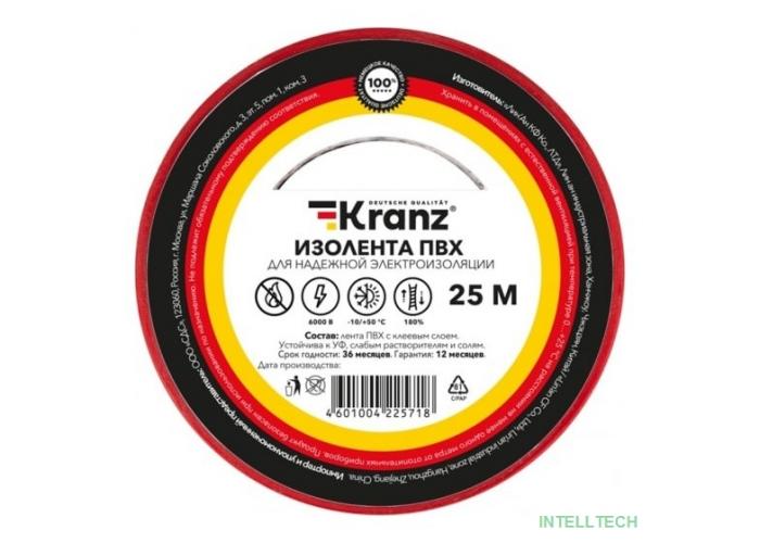 Rexant KR-09-2204 Изолента ПВХ 0,13х19 мм, 25 м, красная KRANZ