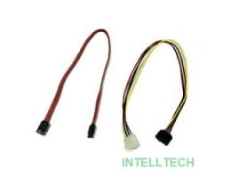 Gembird/Cablexpert Кабель SATA  интерфейсный (48см) 7pin/7pin и питания (15см) 4pin/15pin(CC-SATA)