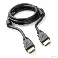 Кабель HDMI Cablexpert 19M/19M, v2.0, медь, позол.контакты, экран, 2 фер.кольца, 1.5м, черный, пакет (CCF2-HDMI4-5)