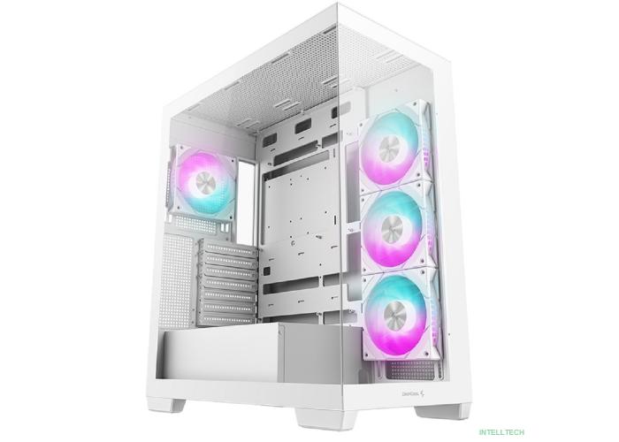 Корпус Mid-Tower Deepcool CG580 4F White (ATX, без БП, 2*USB3.0 Type-A+USB3.2 Type-C) (R-CG580-WHADA4-G-1)