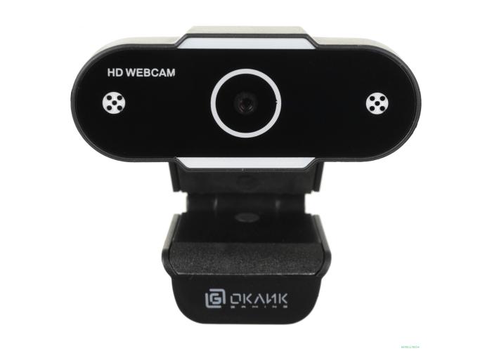 Оклик OK-C012HD черный 1Mpix (1280x720) USB2.0 с микрофоном