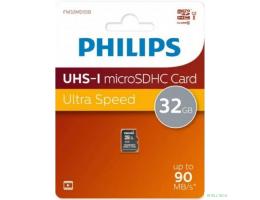 Micro SecureDigital 32GB Philips High Speed  microSDHC Class 10 90MB/s (FM32MD55B/97)