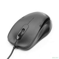 Gembird MOP-100 Black {Мышь, USB, черный, 3 кнопки,  1000 DPI, кабель 1.5м}