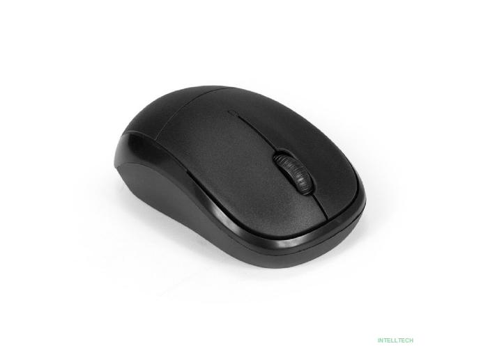 Exegate EX294837RUS Беспроводная мышь ExeGate Professional Standard SR-9065 (радиоканал 2,4 ГГц, USB, оптическая, 1000dpi, 3 кнопки и колесо прокрутки, черная, Color Box)