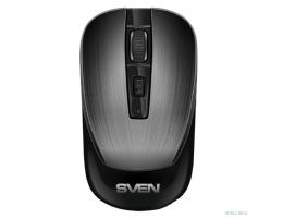 Беспроводная мышь Sven RX-380W серый металлик (2,4 GHz, 3+1кл. 800-1600DPI, блист.)