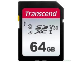 SecureDigital 64Gb Transcend TS64GSDC300S {SDXC Class 10, UHS-I U3}