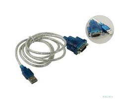ORIENT Кабель-адаптер  USS-112, USB Am to RS232 DB9M (WCH CH340, поддержка Win 8.x/10), длина 1.2м, крепеж разъема - гайки