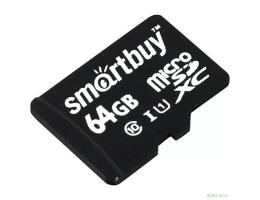 Micro SecureDigital 64Gb Smartbuy 64GB Class 10 UHS-1 (без адаптера) (SB64GBSDCL10-00)