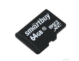 Micro SecureDigital 64GB Smartbuy Class 10 (без адаптера) LE  (SB64GBSDCL10-00LE) 