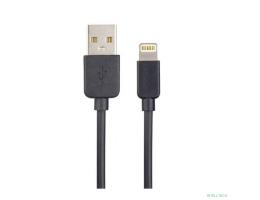 PERFEO Кабель для iPhone, USB - 8 PIN (Lightning), черный, длина 2 м., бокс (I4321)