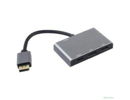 ORIENT C803, Кабель-адаптер/разветвитель DisplayPort v1.4 -> HDMI/2DP, 8K@60Hz (1 порт)/ 4K@60Hz (2 порта), поддержка MST, порт USB-C для доп.питания, кабель питания в комплекте (33342)