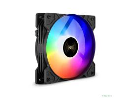 Exegate EX295965RUS Вентилятор 12В DC с подсветкой ExeGate EX12025HM3PM.FRGB.5CS (120x120x25 мм, Hydraulic bearing (гидродинамический), 3pin+Molex, FRGB подсветка, 24dBA)