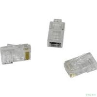 Exegate EX158091RUS Коннектор RJ-45 Кат.5 (V) (8P8C) Exegate под одножильный кабель, золотое напыление (100шт)