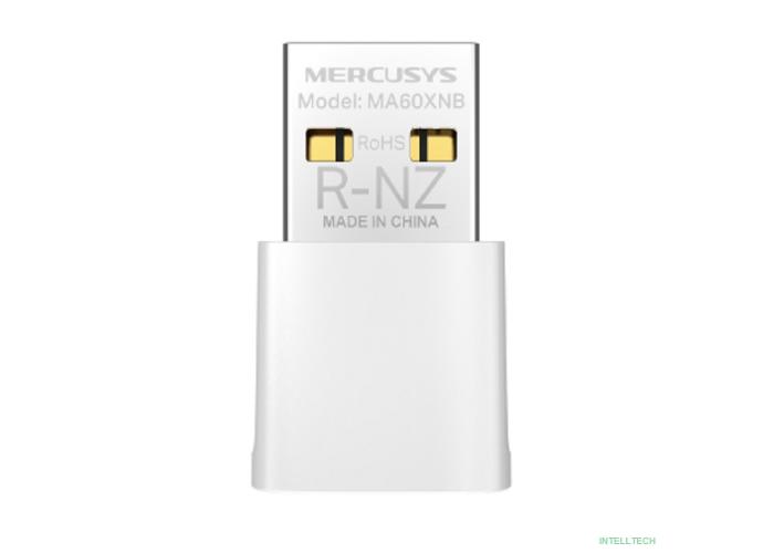 Mercusys MA60XNB Сверхкомпактный USB-адаптер с поддержкой Wi-Fi 6 AX900 и Bluetooth