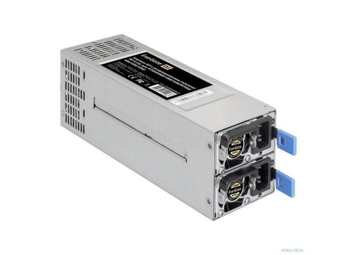 Exegate EX292324RUS Серверный БП с резервированием 2U Redundant 2x1200W ExeGate Industrial-RTS1200 (APFC, КПД 94% (80 PLUS Platinum), 4 cm fan, 24pin, 2x(4+4)pin, 2PCIe, 2SATA, 6IDE, Cable Management)