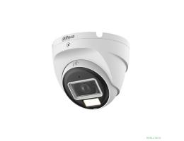 DAHUA DH-HAC-T1A21P-U-IL-0280B Купольная HDCVI-видеокамера 2Мп; CMOS; объектив 2.8мм; ИК 25м, Led 20м;  пластик