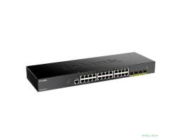 D-Link DGS-1250-28X/A1A  Настраиваемый L2 коммутатор c 24 портами 10/100/1000Base-T и 4 портами 10GBase-X SFP+