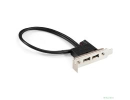 Exegate EX298293RUS Планка портов в корпус 2xUSB2.0 ExeGate BrctUSB2-2A-LP (USB 2.0 9pin (IDC 9pin F) --> 2x USB 2.0 Af, кабель 20см, Low Profile)