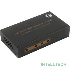 VCOM DD422 Разветвитель HDMI Spliitter 1=>2  2.0v.