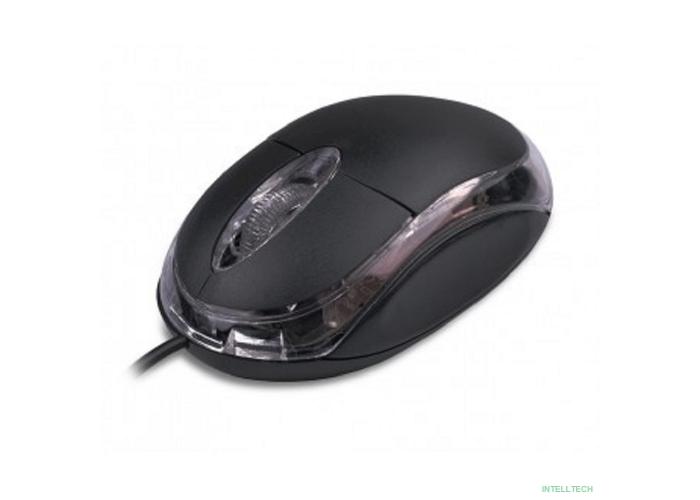 CBR CM 122 Black, Мышь проводная, оптическая, USB, 1000 dpi, 3 кнопки и колесо прокрутки, длина кабеля 1,3 м, цвет чёрный