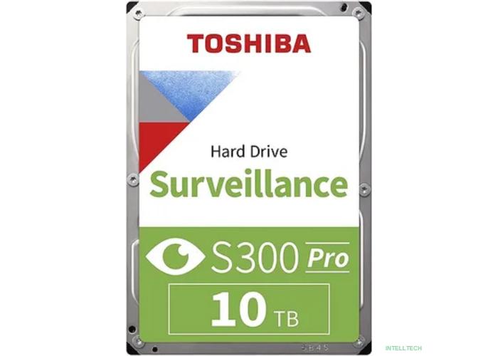 10TB Toshiba Surveillance S300 (HDWT31AUZSVA) {SATA 6.0Gb/s, 7200 rpm, 256Mb buffer, 3.5