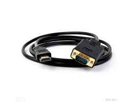KS-is KS-441 Кабель HDMI M VGA M full (с чипом) черно-черный 1.8м