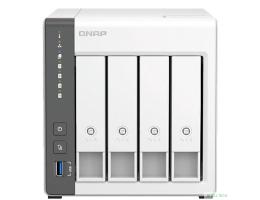 QNAP D4 (REV. C) Сетевое хранилище без дисков/ channel NAS 4 HDD trays. ARM 4-core Cortex-A55 2.0GHz, RAM 4 GB (max), 1x2.5GbE, 1x1GbE, 2xUSB 2.0 port,1xUSB 3.2 Gen 1