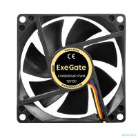 Exegate EX297045RUS Вентилятор 12В DC ExeGate EX08025S4P-PWM (80x80x25 мм, Sleeve bearing (подшипник скольжения), 4pin, PWM, 0-2300 RPM, 0-23dBA)