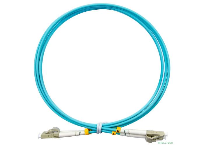 Cabeus FOP-50-LC-LC-0,5m Шнур оптический duplex LC-LC 50/125 mm OM3 0,5м LSZH