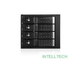Procase T3-304-SATA3-BK {Hot-swap корзина 4 SATA3/SAS 6Gb (черный) hotswap trayless aluminium mobie rack module (3x5,25) 1xFAN 80x15mm}