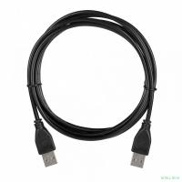 Кабель ACD Кабель ACD-U2AAM-30L |ACD-U2AAM-30L| USB 2.0, A male - A male, ТТХ: |ACD-U2AAM-30L| (7/0.12BC+PE)*1P+(7/0.12BC+PE)*2C+7/0.12BC+AL+PVC OD4.0, Черный, 3мm (742033)