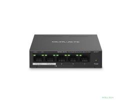 Mercusys MS105GP Настольный коммутатор с 5 гигабитными портами (4 порта PoE+)