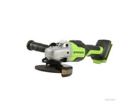 Greenworks GD24AG 24В Угловая шлифовальная машина акк, б/щет, 125 мм, 10500 об/мин,1х4Ач,ЗУ,кор [3200207CUB]